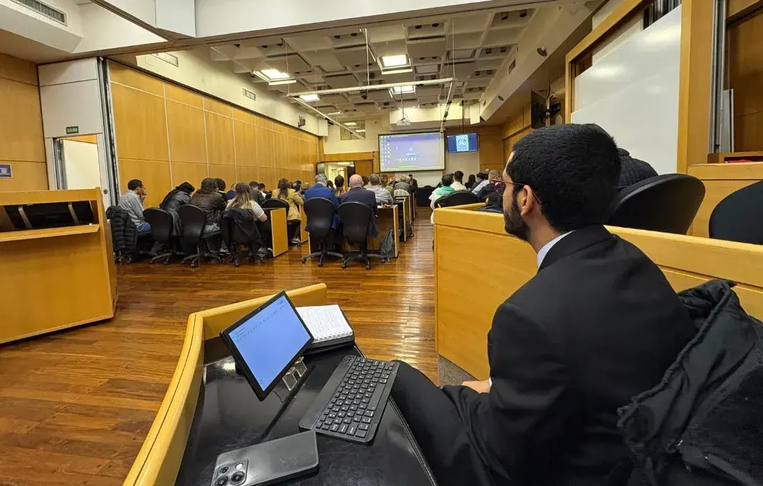 Henry Meneses, estudiante de Ciencia Política de la Javeriana Cali durante el Congreso ALADAA en Buenos Arires