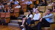 Yesenia Niño, gerente de Cinecolor, empresa representante de Disney en Colombia, durante su conferencia en la Javeriana Cali