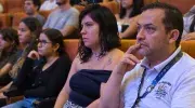 Yesenia Niño, gerente de Cinecolor, empresa representante de Disney en Colombia, durante su conferencia en la Javeriana Cali
