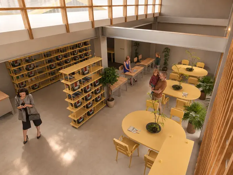 Javerianos diseñan propuesta arquitectónica para transformar el salón social de San Carlos en una Casa de la Cultura