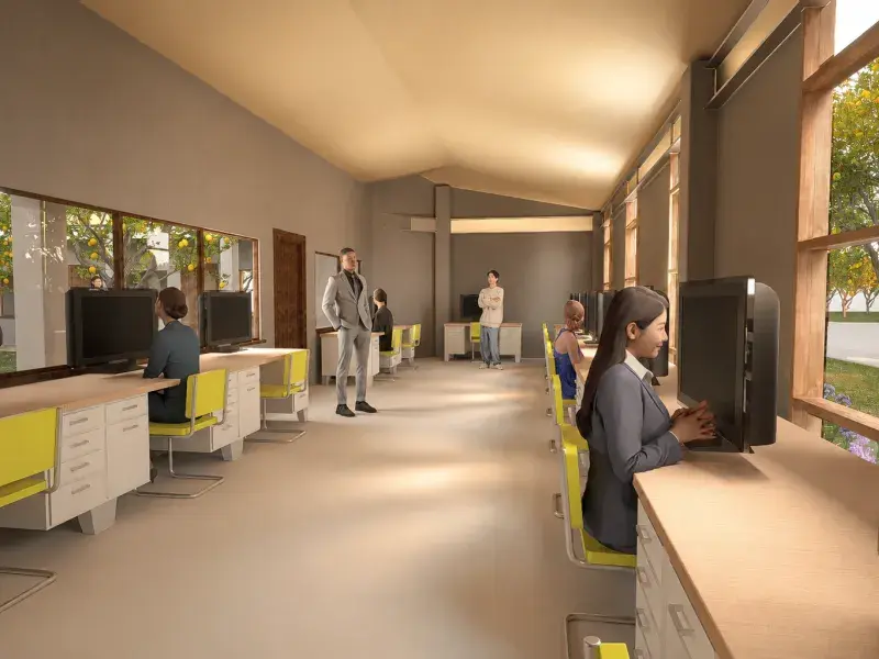 Javerianos diseñan propuesta arquitectónica para transformar el salón social de San Carlos en una Casa de la Cultura