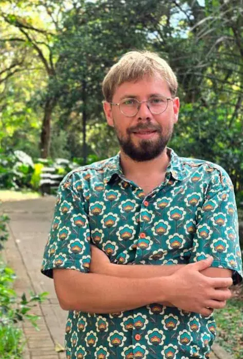 Florian Jenner, estudiante austríaco que realiza su semestre de intercambio en la Javeriana Cali