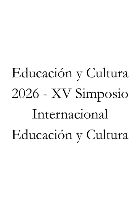 Portada Educación y Cultura 2026 - XV Simposio Internacional Educación y Cultura
