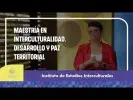 Embedded thumbnail for Maestría en Interculturalidad, Desarrollo y Paz Territorial > Elementos adicionales de la página > Galería > Content Multimedia Gallery